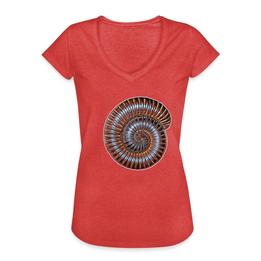 Frauen Vintage T-Shirt Archispirostreptus gigas - heather red
