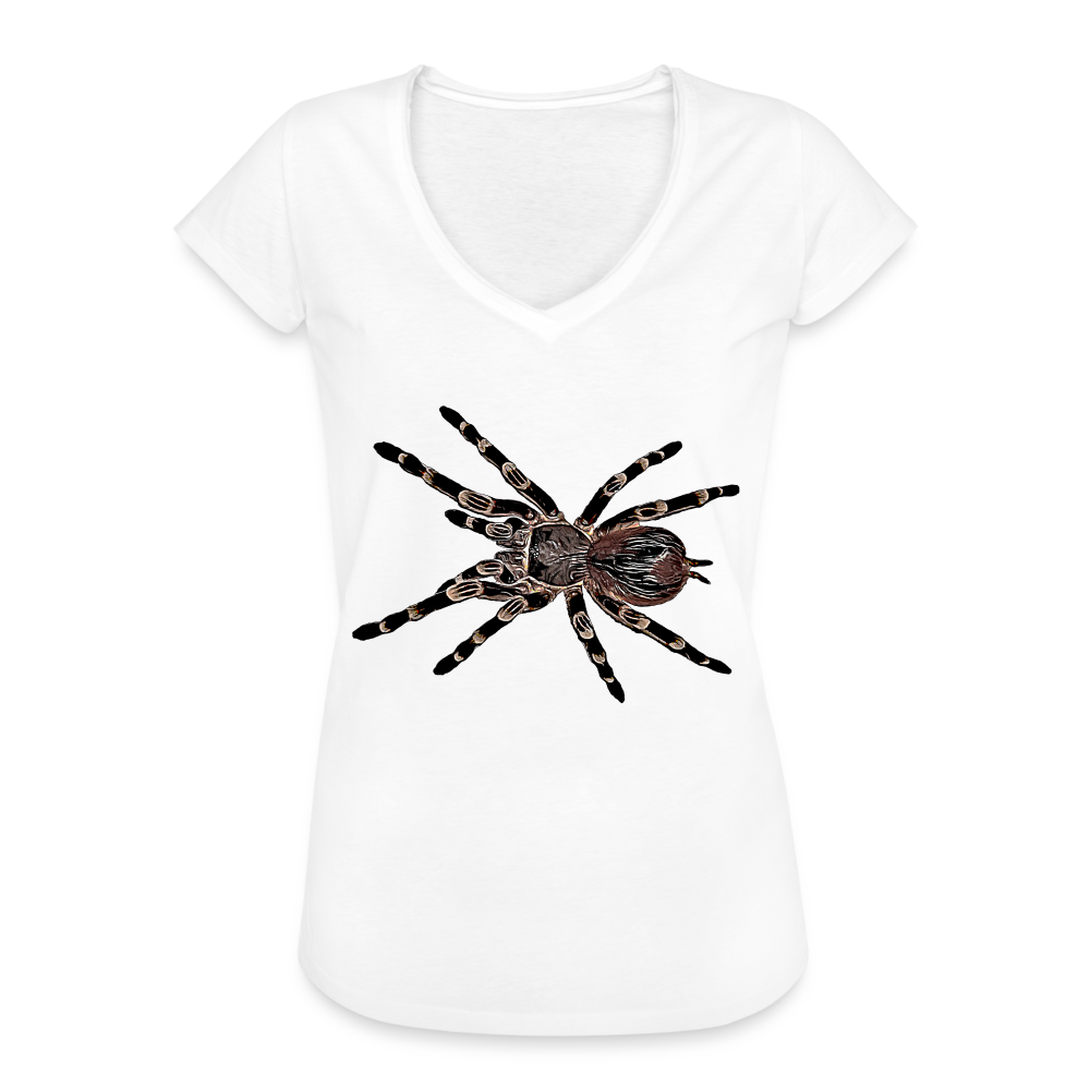 Frauen Vintage T-Shirt Acanthoscurria geniculata - white
