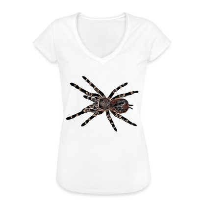 Frauen Vintage T-Shirt Acanthoscurria geniculata - white