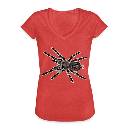 Frauen Vintage T-Shirt Acanthoscurria geniculata - heather red