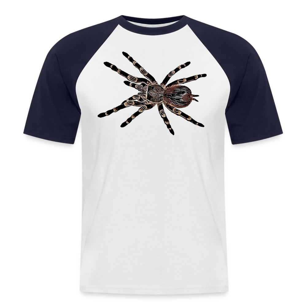 Männer Baseball T-Shirt Acanthoscurria geniculata - white/navy