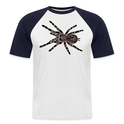 Männer Baseball T-Shirt Acanthoscurria geniculata - white/navy