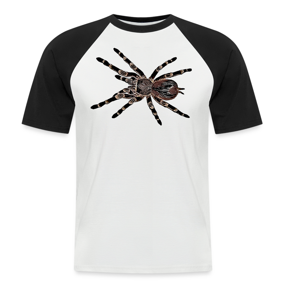 Männer Baseball T-Shirt Acanthoscurria geniculata - white/black