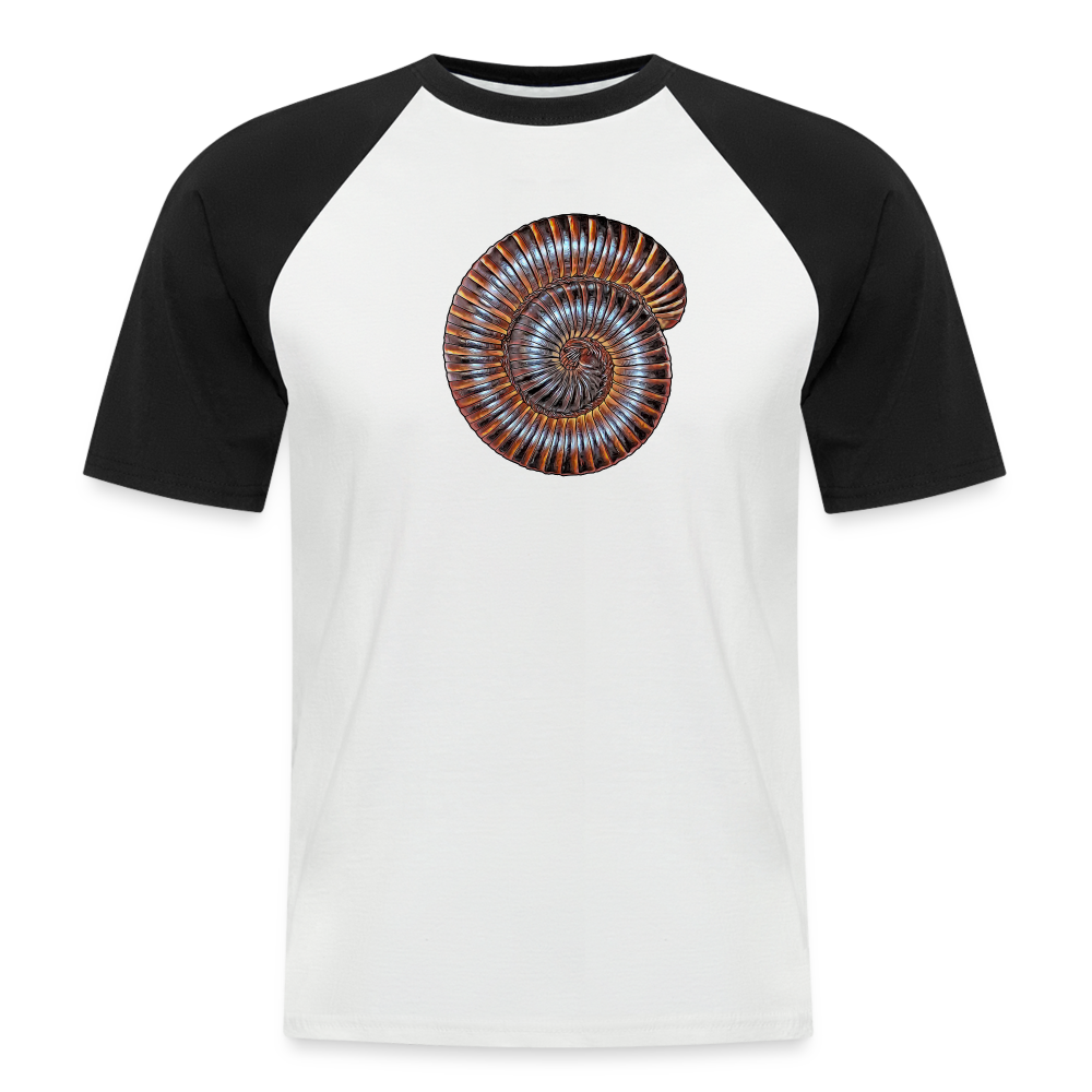 Männer Baseball T-Shirt Archispirostreptus gigas - white/black