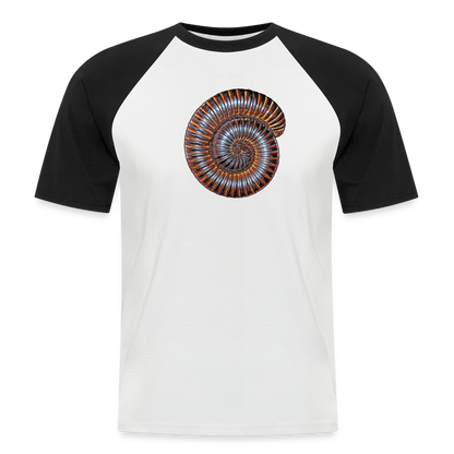 Männer Baseball T-Shirt Archispirostreptus gigas - white/black