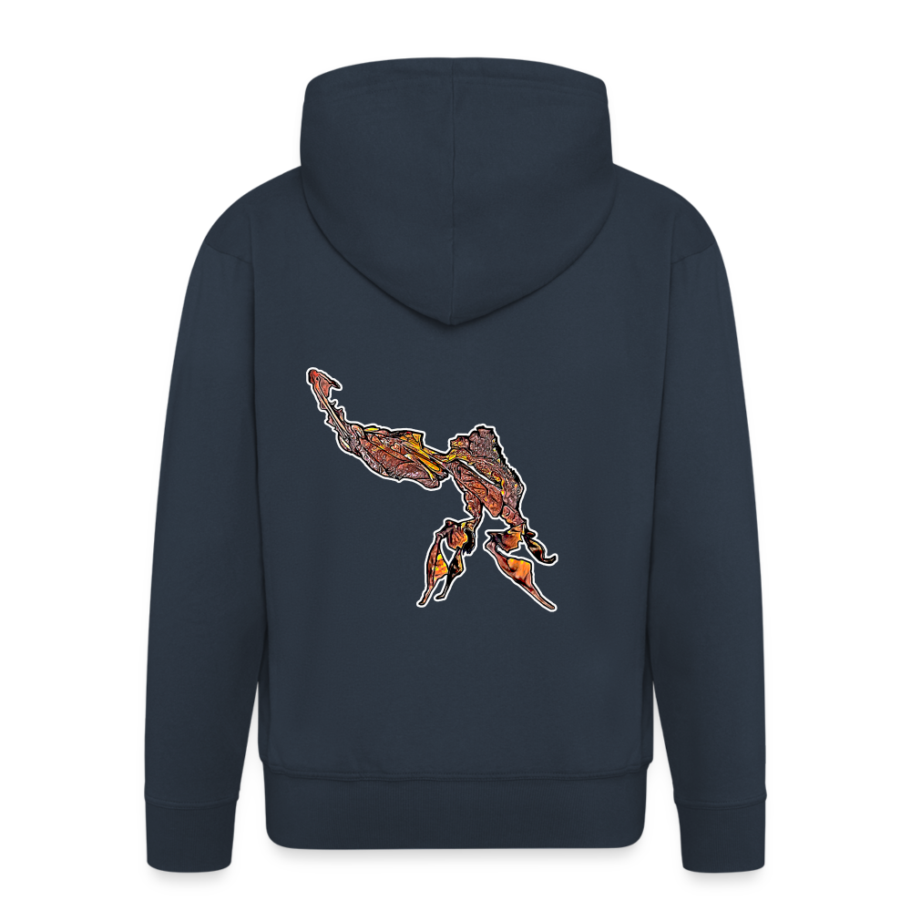 Männer Zip-Hoodie Phyllocrania paradoxa male - navy