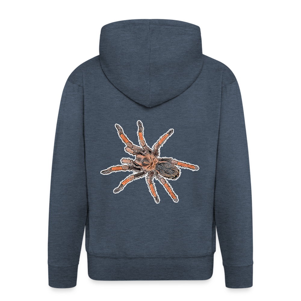 Männer Zip-Hoodie Brachypelma emilia - heather denim