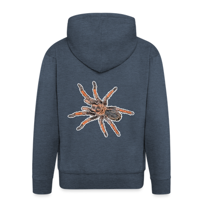 Männer Zip-Hoodie Brachypelma emilia - heather denim