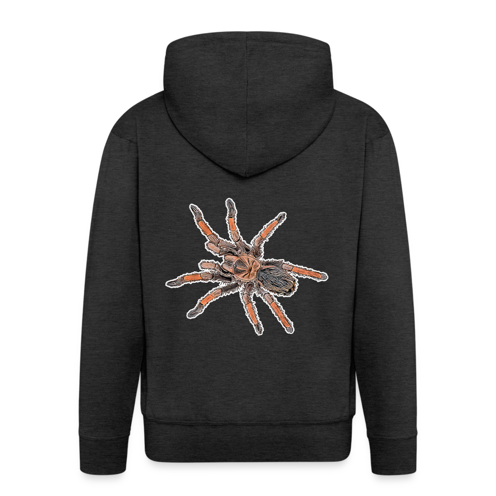 Männer Zip-Hoodie Brachypelma emilia - charcoal grey