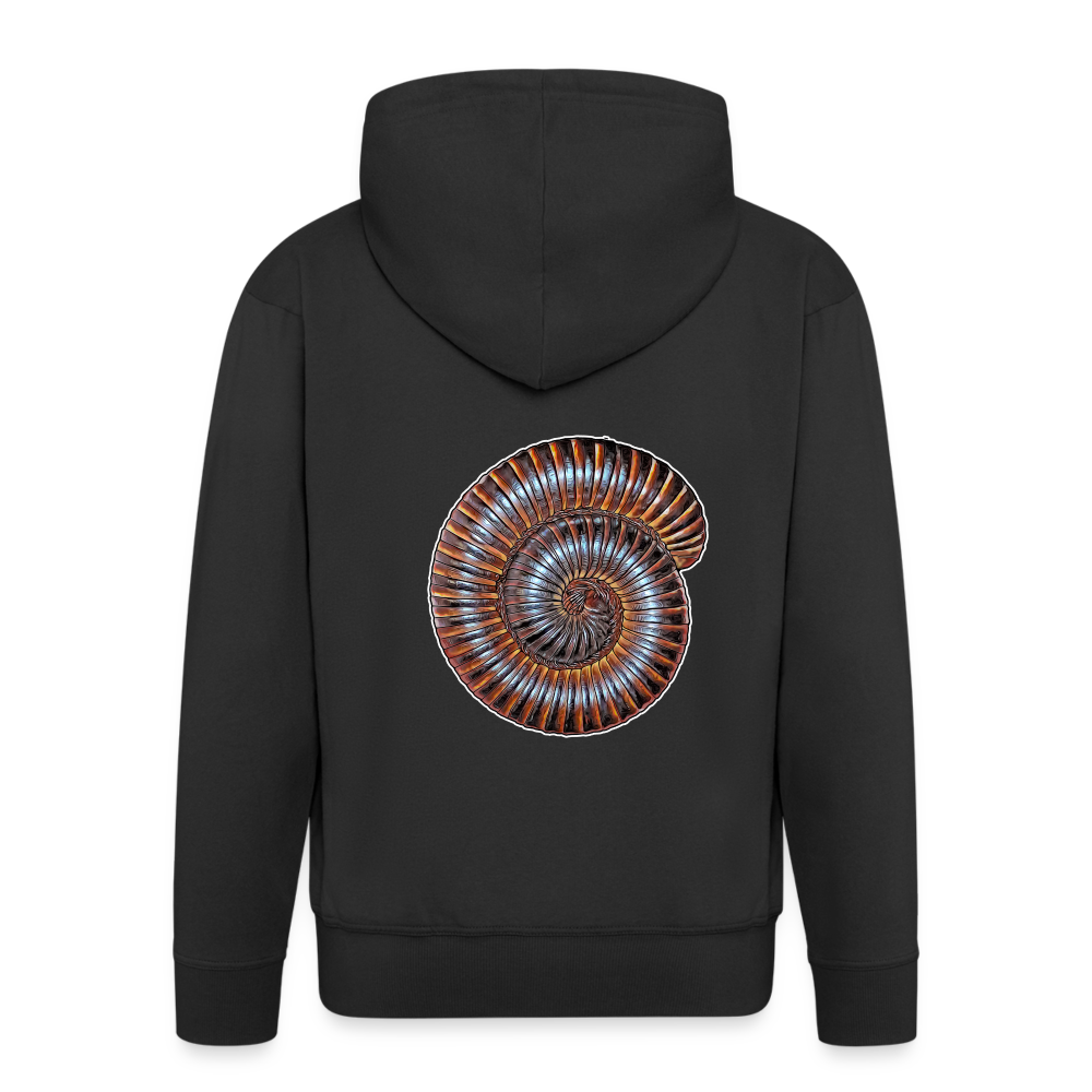 Männer Zip-Hoodie Archispirostreptus gigas - black