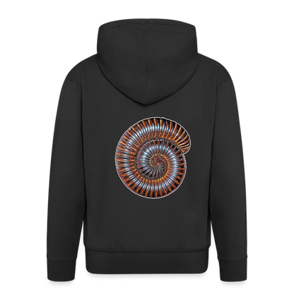 Männer Zip-Hoodie Archispirostreptus gigas - black