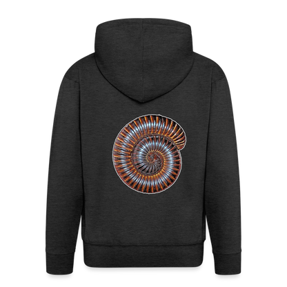 Männer Zip-Hoodie Archispirostreptus gigas - charcoal grey