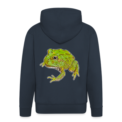 Männer Zip-Hoodie Ceratophrys cranwelli Peppermint Blue - navy