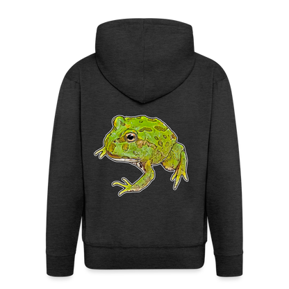 Männer Zip-Hoodie Ceratophrys cranwelli Peppermint Blue - charcoal grey