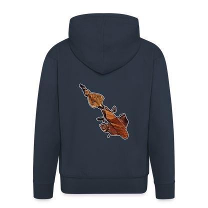 Männer Zip-Hoodie Phyllocrania paradoxa female - navy
