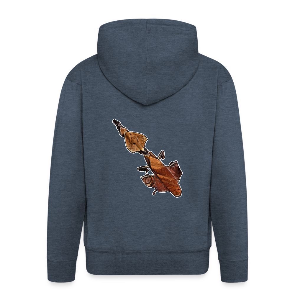 Männer Zip-Hoodie Phyllocrania paradoxa female - heather denim