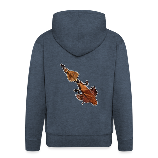 Männer Zip-Hoodie Phyllocrania paradoxa female - heather denim