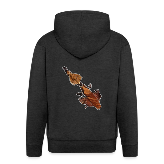 Männer Zip-Hoodie Phyllocrania paradoxa female - charcoal grey