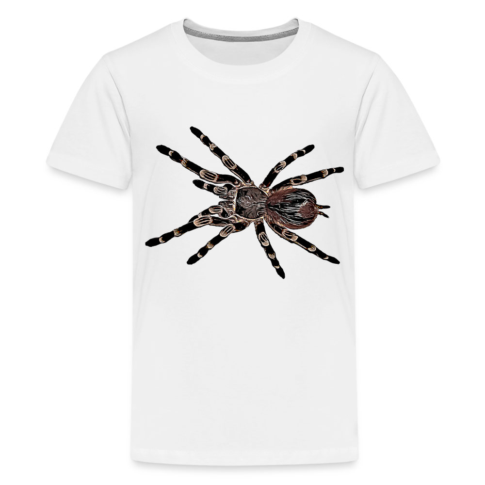 Teenager Basic T-Shirt Acanthoscurria geniculata - weiß