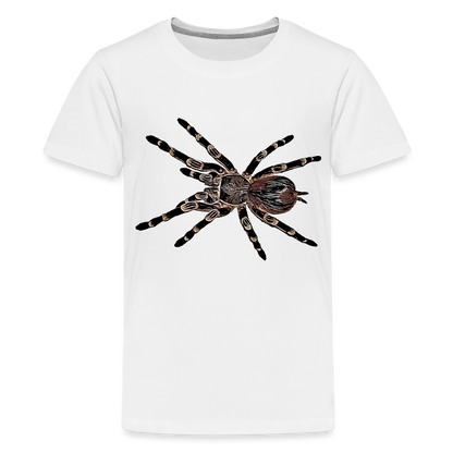 Teenager Basic T-Shirt Acanthoscurria geniculata - weiß