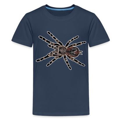 Teenager Basic T-Shirt Acanthoscurria geniculata - Navy