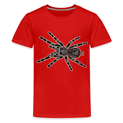 Teenager Basic T-Shirt Acanthoscurria geniculata - Rot