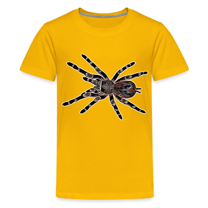 Teenager Basic T-Shirt Acanthoscurria geniculata - Sonnengelb