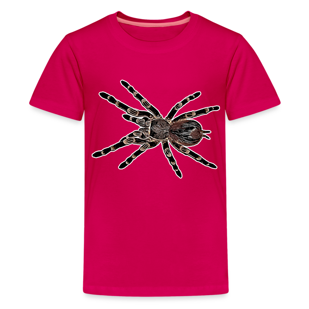 Teenager Basic T-Shirt Acanthoscurria geniculata - dunkles Pink