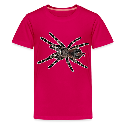 Teenager Basic T-Shirt Acanthoscurria geniculata - dunkles Pink