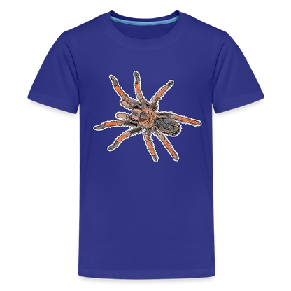 Teenager Basic T-Shirt Brachypelma emilia - Königsblau