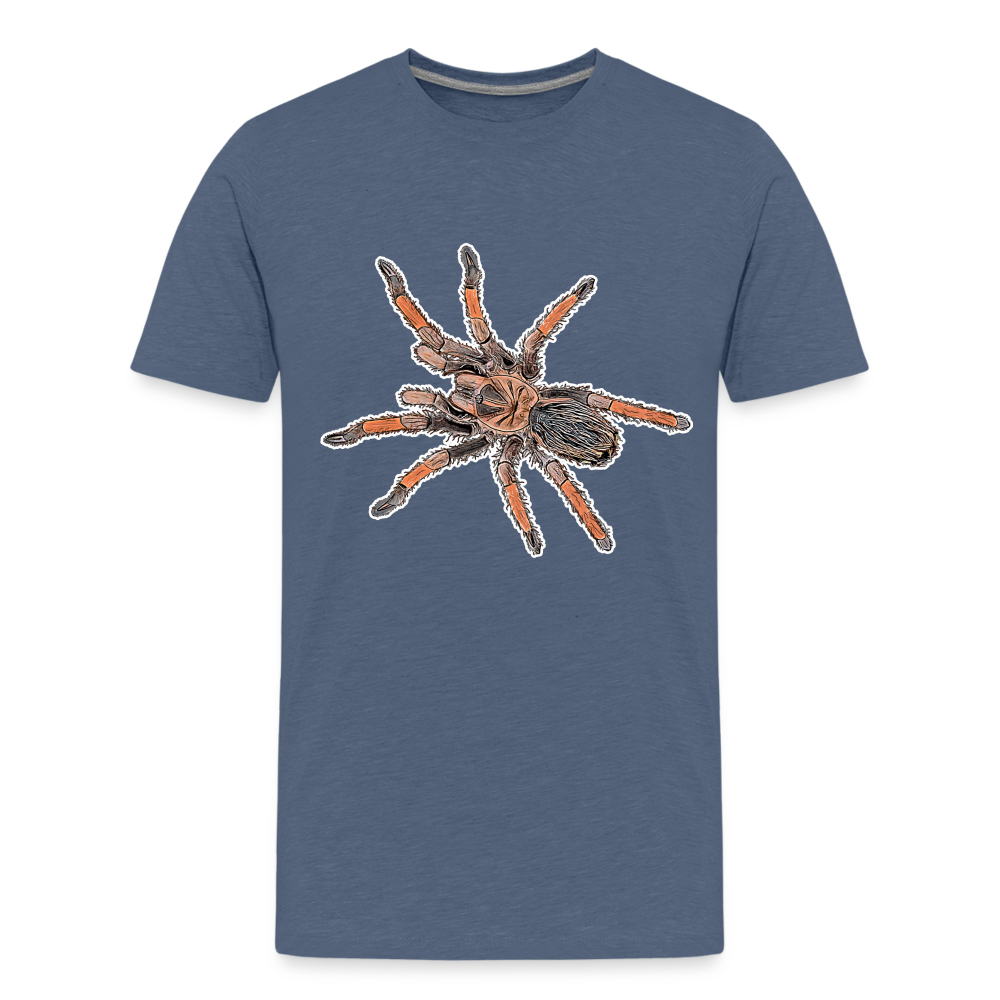 Teenager Basic T-Shirt Brachypelma emilia - Blau meliert