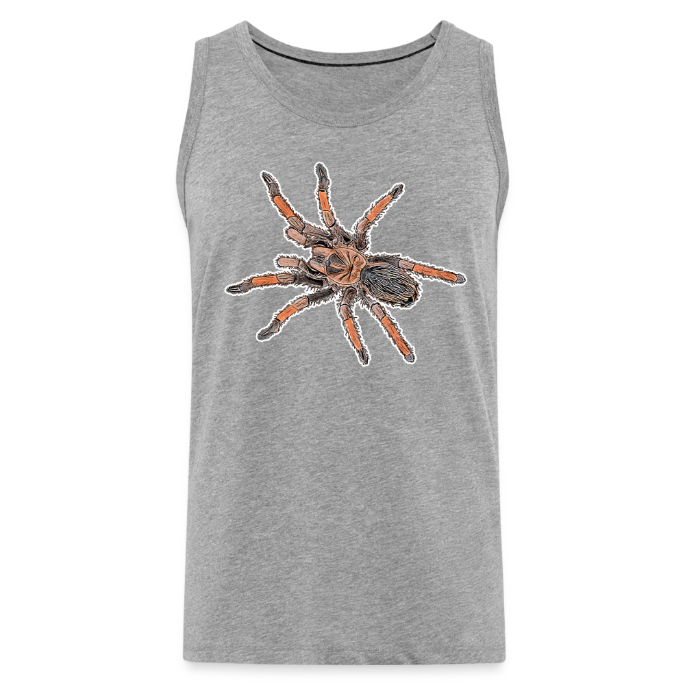 Männer Tank Top Brachypelma emilia - Grau meliert