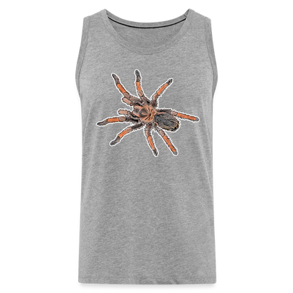 Männer Tank Top Brachypelma emilia - Grau meliert
