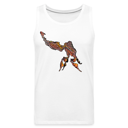 Männer Tank Top Phyllocrania paradoxa male - weiß