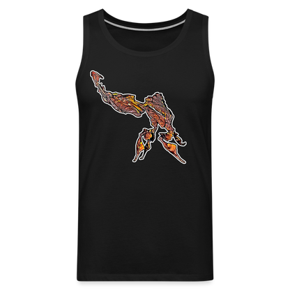 Männer Tank Top Phyllocrania paradoxa male - Schwarz