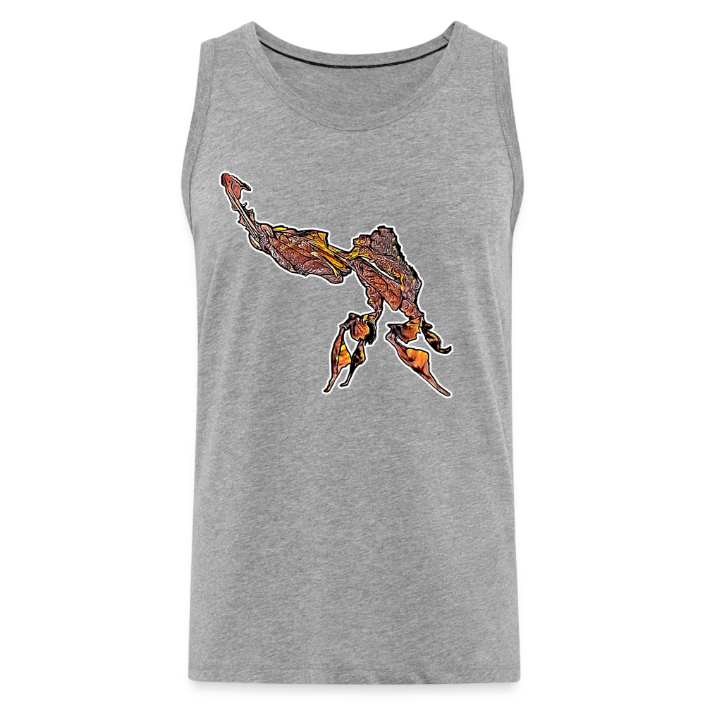 Männer Tank Top Phyllocrania paradoxa male - Grau meliert