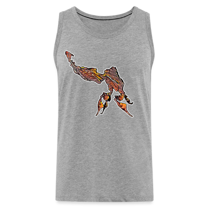 Männer Tank Top Phyllocrania paradoxa male - Grau meliert