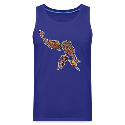Männer Tank Top Phyllocrania paradoxa male - Königsblau