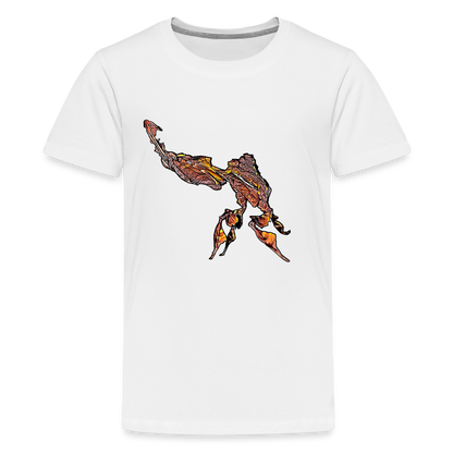 Teenager Basic T-Shirt Phyllocrania paradoxa male - weiß