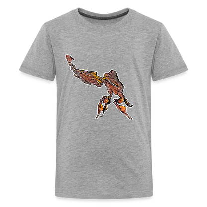 Teenager Basic T-Shirt Phyllocrania paradoxa male - Grau meliert