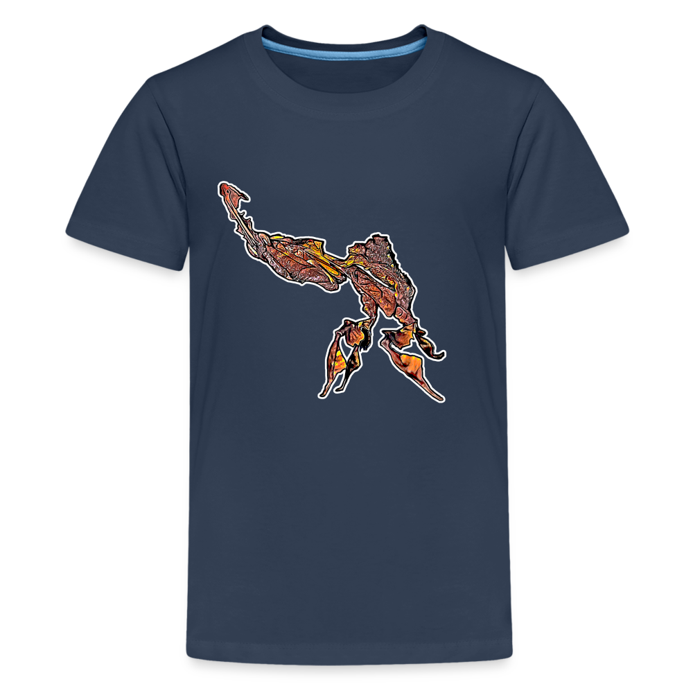 Teenager Basic T-Shirt Phyllocrania paradoxa male - Navy