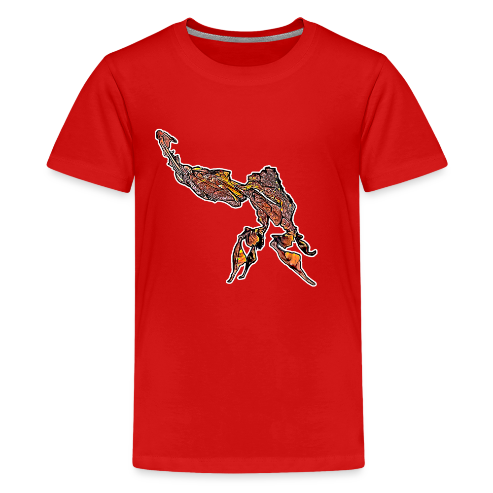 Teenager Basic T-Shirt Phyllocrania paradoxa male - Rot