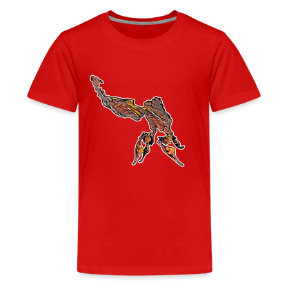 Teenager Basic T-Shirt Phyllocrania paradoxa male - Rot