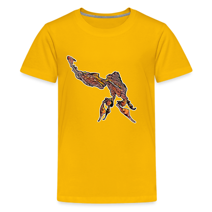 Teenager Basic T-Shirt Phyllocrania paradoxa male - Sonnengelb