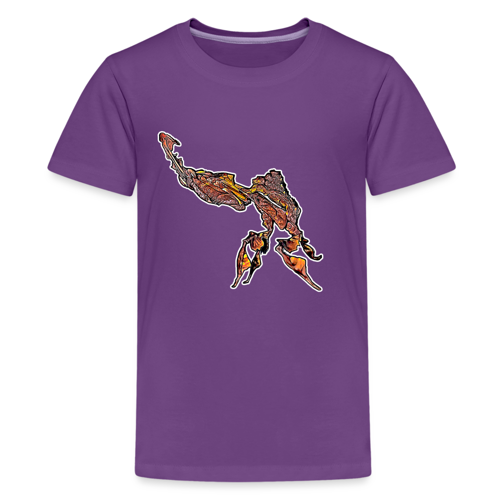 Teenager Basic T-Shirt Phyllocrania paradoxa male - Lila