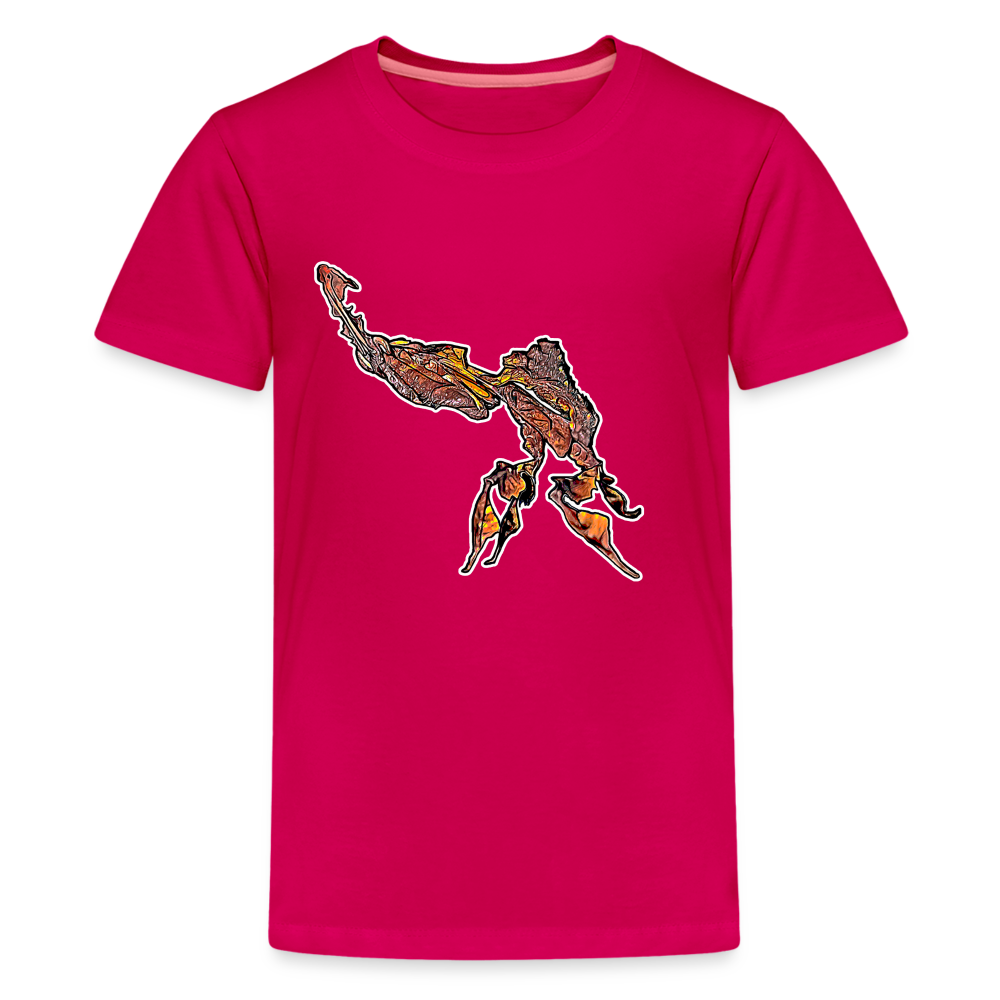 Teenager Basic T-Shirt Phyllocrania paradoxa male - dunkles Pink