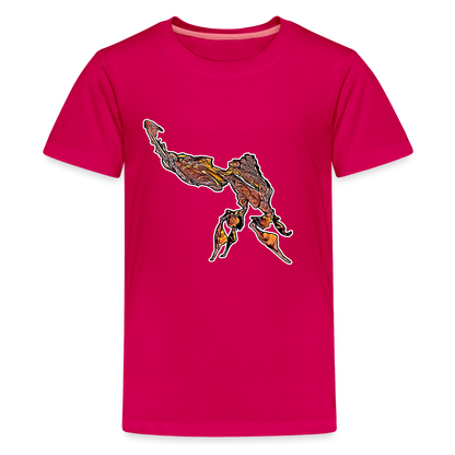 Teenager Basic T-Shirt Phyllocrania paradoxa male - dunkles Pink