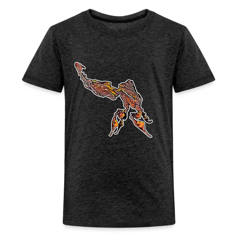 Teenager Basic T-Shirt Phyllocrania paradoxa male - Anthrazit