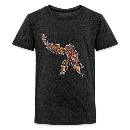 Teenager Basic T-Shirt Phyllocrania paradoxa male - Anthrazit