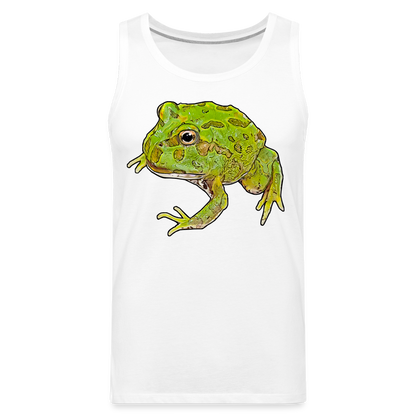 Männer Tank Top Ceratophrys cranwelli Peppermint Blue - weiß